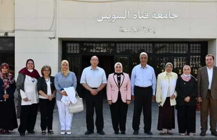 تكريم فريق عمل الخطة الإستراتيجية بجامعة قناة السويس (٢٠٢٠-٢٠٢٥)