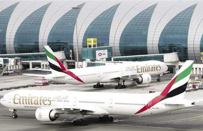 تصادم طائرتين في مطار دبي