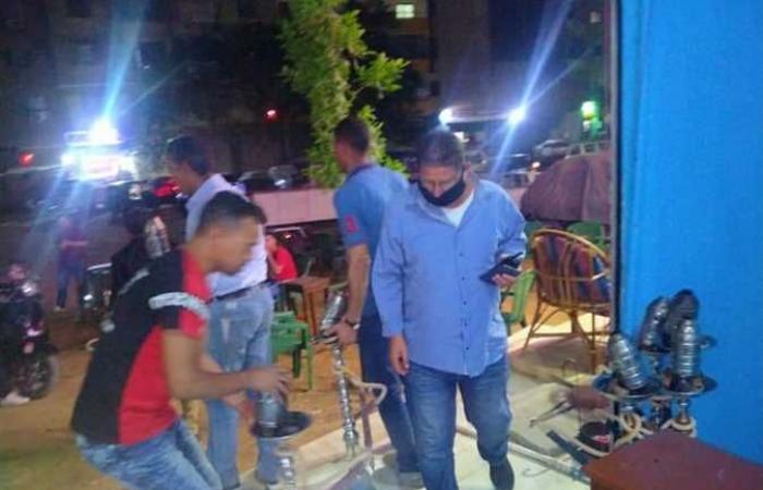حملات مفاجئة على مقاهِ شارع الأربعين في بولاق الدكرور بالجيزة (صور)
