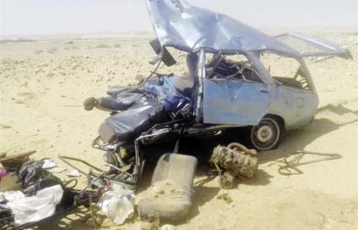 بالأسماء..إصابة 7 أشخاص في حادث تصادم بطريق الصعيد الغربي في المنيا