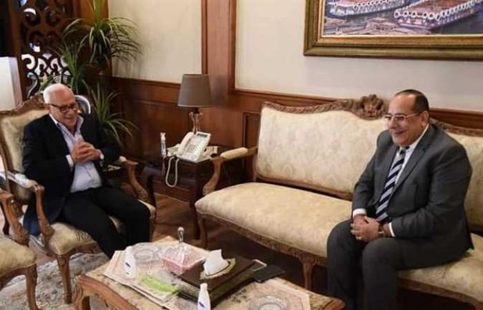محافظ بورسعيد يستقبل رئيس مجلس إدارة شركة قها للأغذية المحفوظة