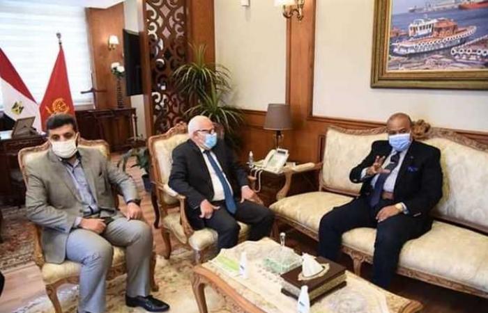محافظ بورسعيد يستقبل مساعد وزير التموين
