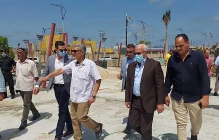 محافظ بورسعيد يؤكد الانتهاء من أعمال إنشاء ساحة بحي الضواحي