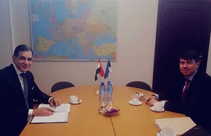 سفير مصر في هلسنكي يلتقي مدير إدارة إفريقيا والشرق الأوسط بالخارجية الاستونية