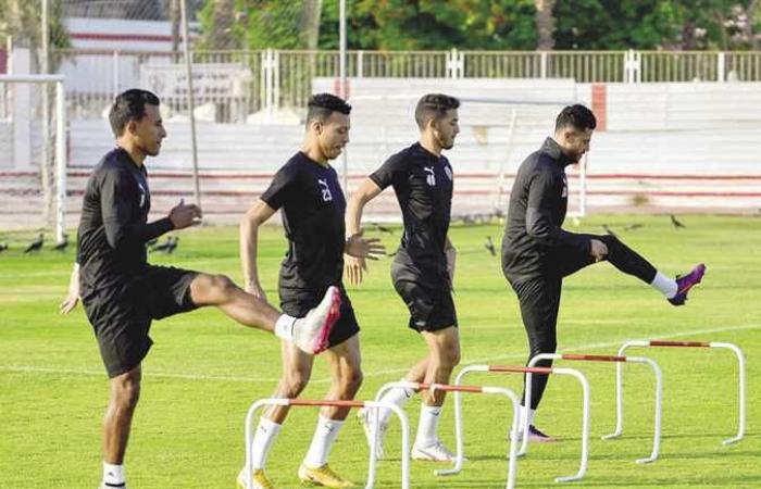 تدريبات بدنية للاعبي الزمالك تحت إشراف فيرناندو