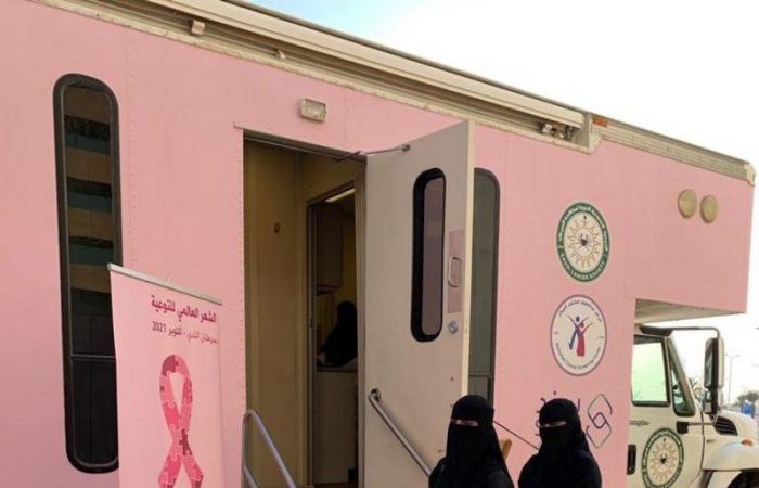 أكثر من ألف سيدة أجرت الفحص المبكر عن سرطان الثدي بالعيادة المتنقلة