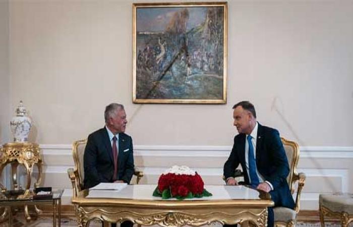 الملك خلال مباحثات مع الرئيس البولندي: الأردن اتخذ السلام خيارا استراتيجيا