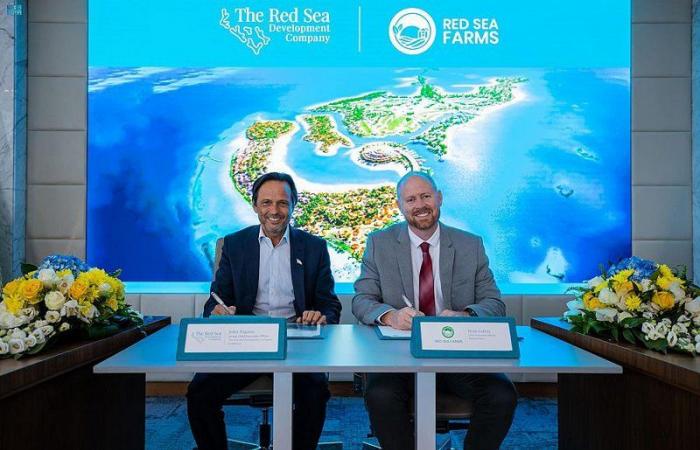 "البحر الأحمر" توقِّع اتفاقية لإنشاء مصدر مستدام للمواد الغذائية من الشمس والمياه المالحة