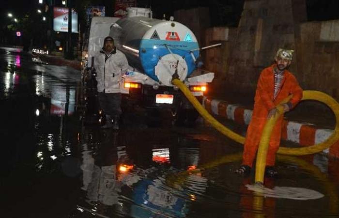 «ري المنيا»: سقوط أمطار غزيرة علي 4 مراكز