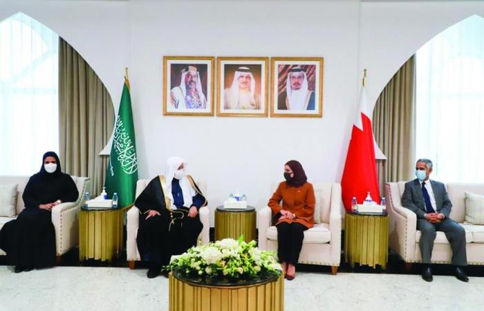 رئيس الشورى يجري مباحثات مع نظيرته البحرينية