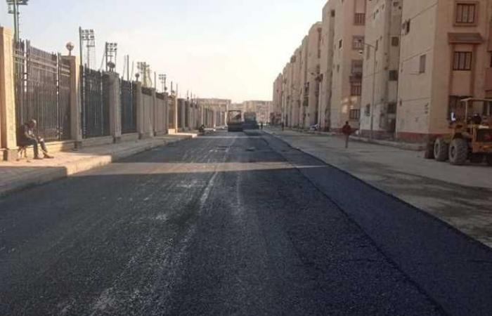 بورسعيد: رصف الطريق بين زمزم والمدينة الرياضية