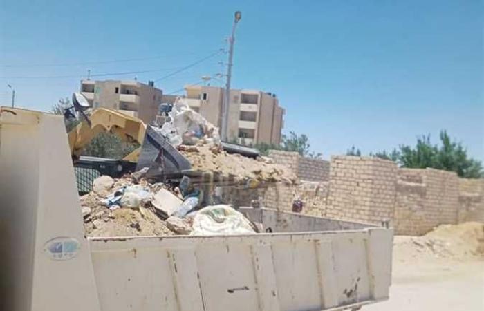 رفع 3 أطنان من القمامة بحي أبو بكر بالحسنة في شمال سيناء