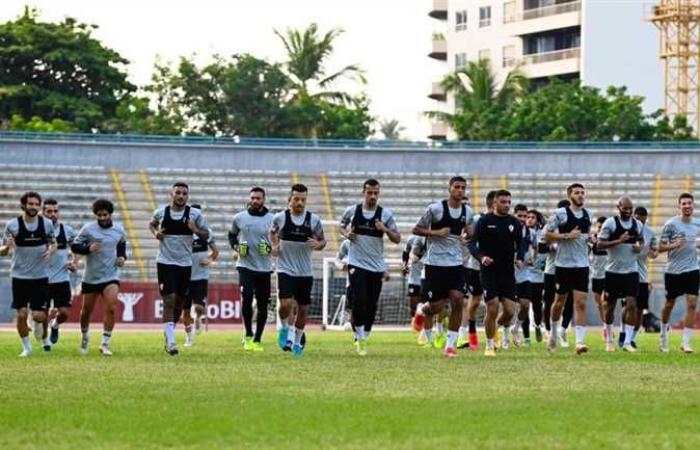 كواليس تدريبات الزمالك قبل مواجهة ساجرادا الأنجولي