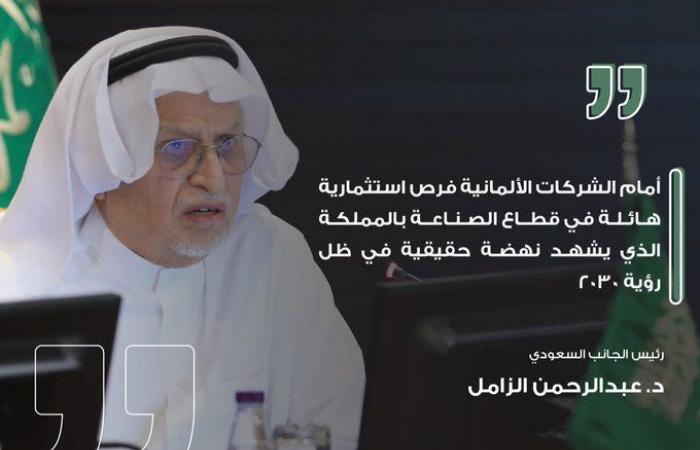 40 شركة سعودية وألمانية تبحث الفرص الاستثمارية في اتحاد الغرف التجارية