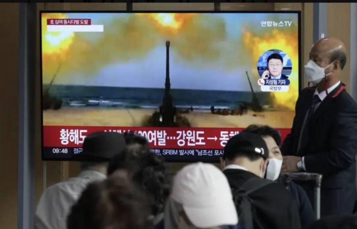 كوريا الشمالية تطلق مرة أخرى فوق مناورات الجنوب