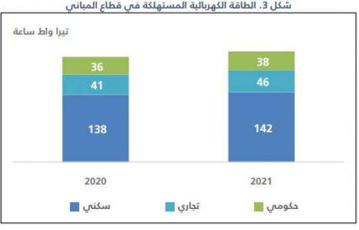 الإحصاء السعودية: 2.74% معدل انخفاض استهلاك الطاقة خلال عام 2021