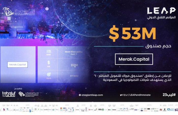 ميراك كابيتال تطلق صندوقاً استثمارياً للتمويل المباشر للشركات التقنية بالسعودية