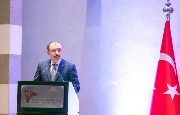 وزير التجارة التركي: نتطلع لرفع التبادل التجاري مع السعودية إلى 10 مليارات دولار