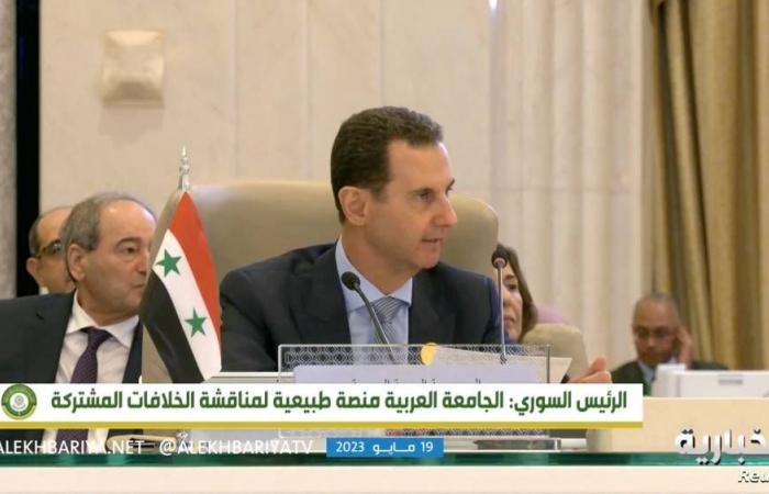 الرئيس السوري: نحن أمام فرصة تاريخية لإعادة ترتيب أوضاعنا