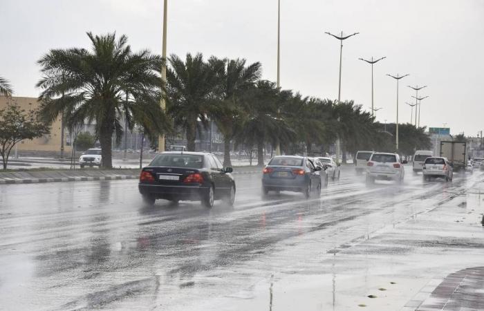 أمطار رعدية على 4 مناطق وغبار على طريق مكة - جازان