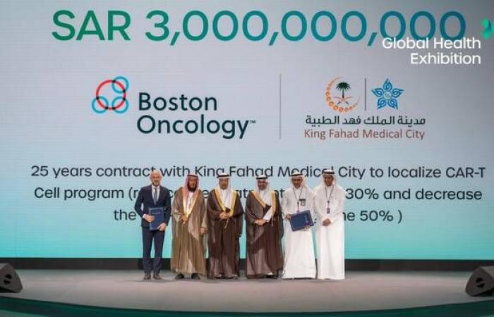 مدينة الملك فهد الطبية تعلن توطين برنامج "T-cell" بقيمة 3 مليارات ريال