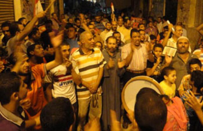 وقفة احتجاجية لأنصار الإخوان أمام مسجد الباشا بالمحلة
