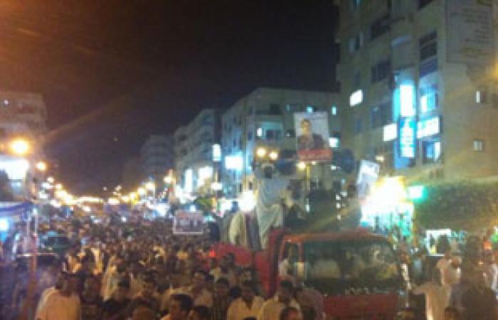 مسيرة ليلية لمؤيدى مرسى بمطروح تحذر من فض اعتصامات المؤيدين