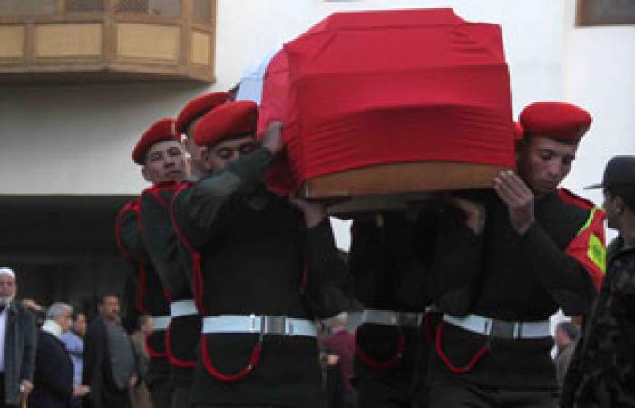 جنازة عسكرية لـ"شهيد الشرطة" فى شمال سيناء بمسقط رأسه بالمنوفية