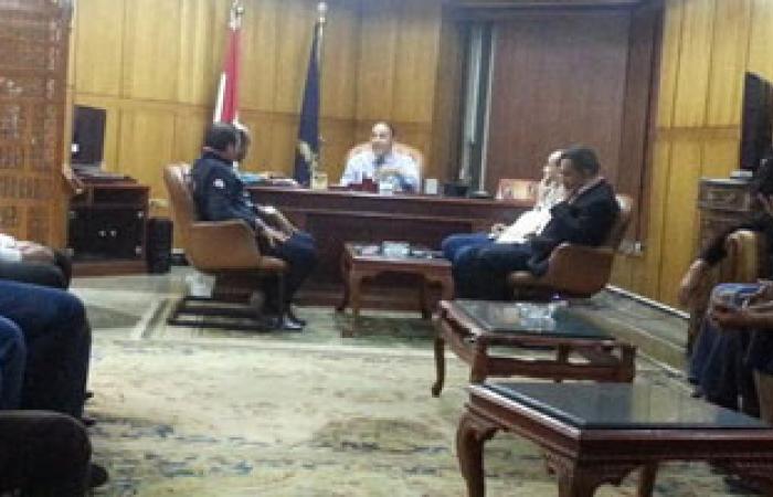 مدير أمن بورسعيد يعقد اجتماعاً مع ممثلى جرين إيجلز لبحث مطالبهم