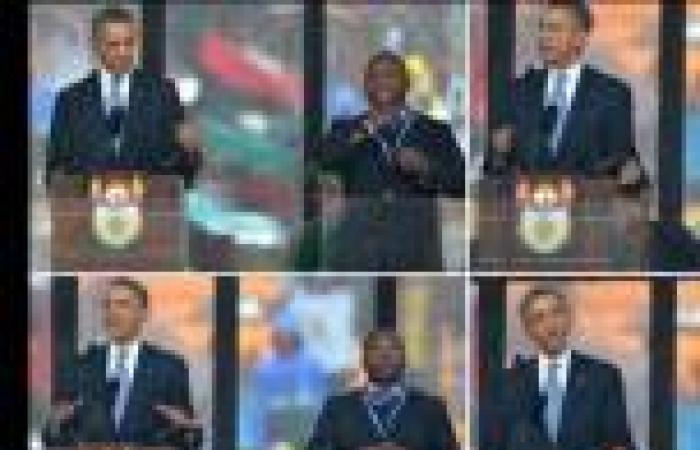 «الراجل اللي ورا باراك أوباما» انتحل شخصية مترجم صم وبكم في تأبين «مانديلا»