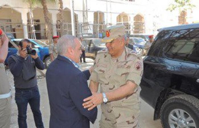 قائد المنطقة الشمالية العسكرية يزور مديرية أمن كفر الشيخ
