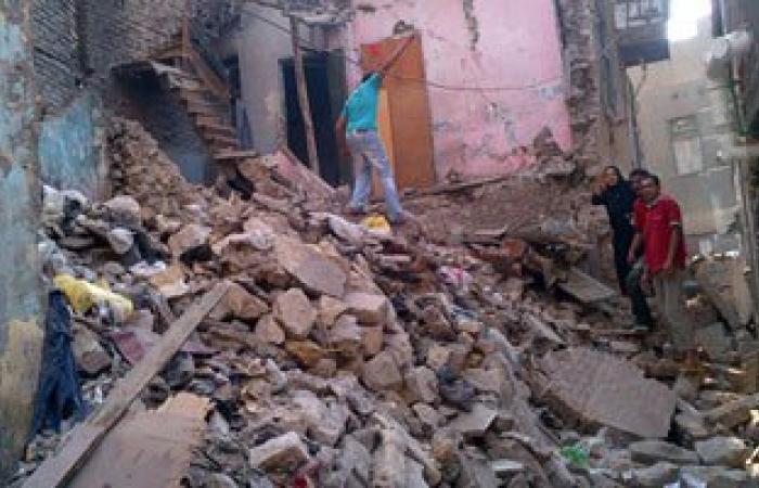 انهيار منزل من طابقين دون وقوع خسائر بالأرواح فى طهطا بسوهاج