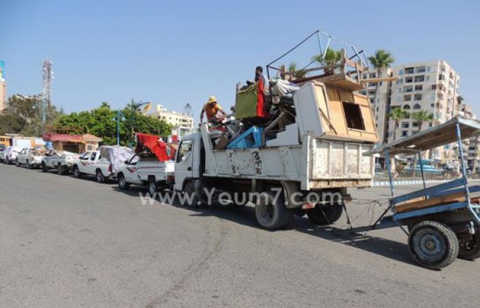 مدير أمن مطروح الجديد يبدأ عمله بشن حملة إزالات مكبرة بالشوارع