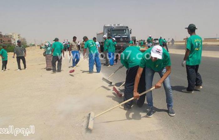 بالصور.. انطلاق مبادرة "معا من أجل سويس نظيفة" بمشاركة الجيش الثالث