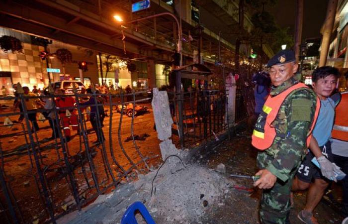 بالصور..ارتفاع ضحايا انفجار قنبلة وسط العاصمة التايلاندية إلى 27 قتيلا
