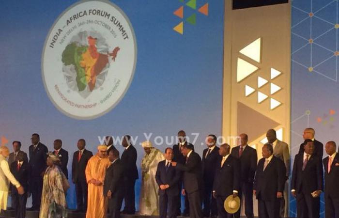 ننفرد بنشر صور الرئيس مع قادة العالم فى قمة "الهند - أفريقيا"
