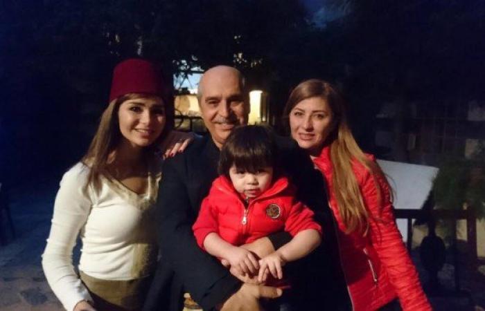 بالصور عباس النوري يحتفل بعيد ميلاد حفيده مع أسرة باب الحارة