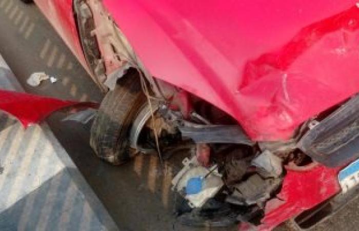 إصابة سيدة اصطدامت سيارتها بعامود إنارة بمصر الجديدة