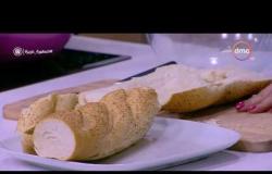 السفيرة عزيزة - " نادين جاد " - طريقة عمل ( فراخ متبلة ومقلية - شرائح الخبز بالجبن المشكل )
