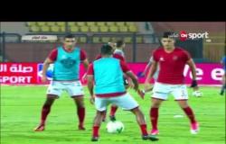 ستاد مصر- إحماء لاعبي الأهلي والجيش وتشكيل الفريقين لمواجهتهما بالجولة الأولى من الدوري