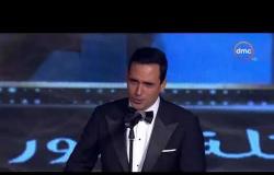 حفل توزيع جوائز السينما العربية | مني زكي تهدد أحمد حلمي " خاف مني يا حلمي هاوريك "