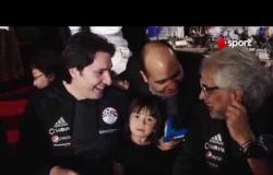 لقاء مع ك. أحمد ناجي و محمود فايز وابنته "ليندا" من حفل تكريم المنتخب الوطني