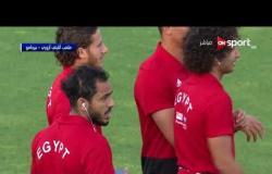 الطريق إلى روسيا - إحماء لاعبي المنتخب الوطني قبل مواجهة كولومبيا وديا