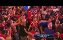 فرحة هستيرية لجمهور كرواتيا بعد الفوز على روسيا والتأهل لدور نصف النهائي بالمونديال