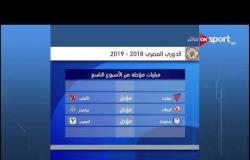مباريات الأسبوع التاسع من الدوري المصري ـ الأحد 30 سبتمبر 2018