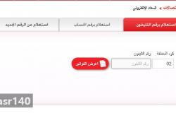 معرفة فاتورة التليفون الأرضي شهر أكتوبر 2018/10 الآن موقع المصرية للاتصالات مجاناً