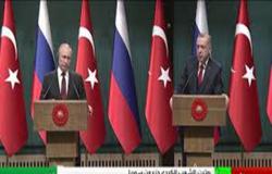 شاهد ..بوتين: نؤيد إقامة الحوار بين الحكومة السورية والأكراد