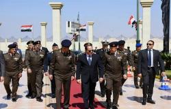 الرئيس السيسي يجتمع مع كبار قادة القوات المسلحة والشرطة