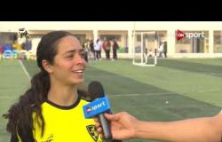 لقاءات من مباريات دوري الكرة النسائية قبل اللقاء الفاصل لحسم لقب الدوري