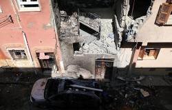 تدمير فندق بمقر مجلس النواب في طرابلس الليبية (صور)